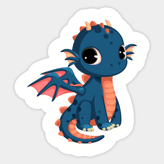 cute funny dragon Sticker by Spring Moon